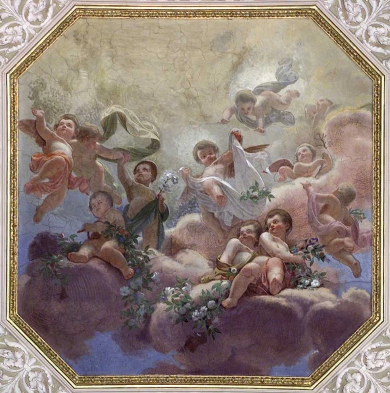 Angeli con Ghirlande di fiori